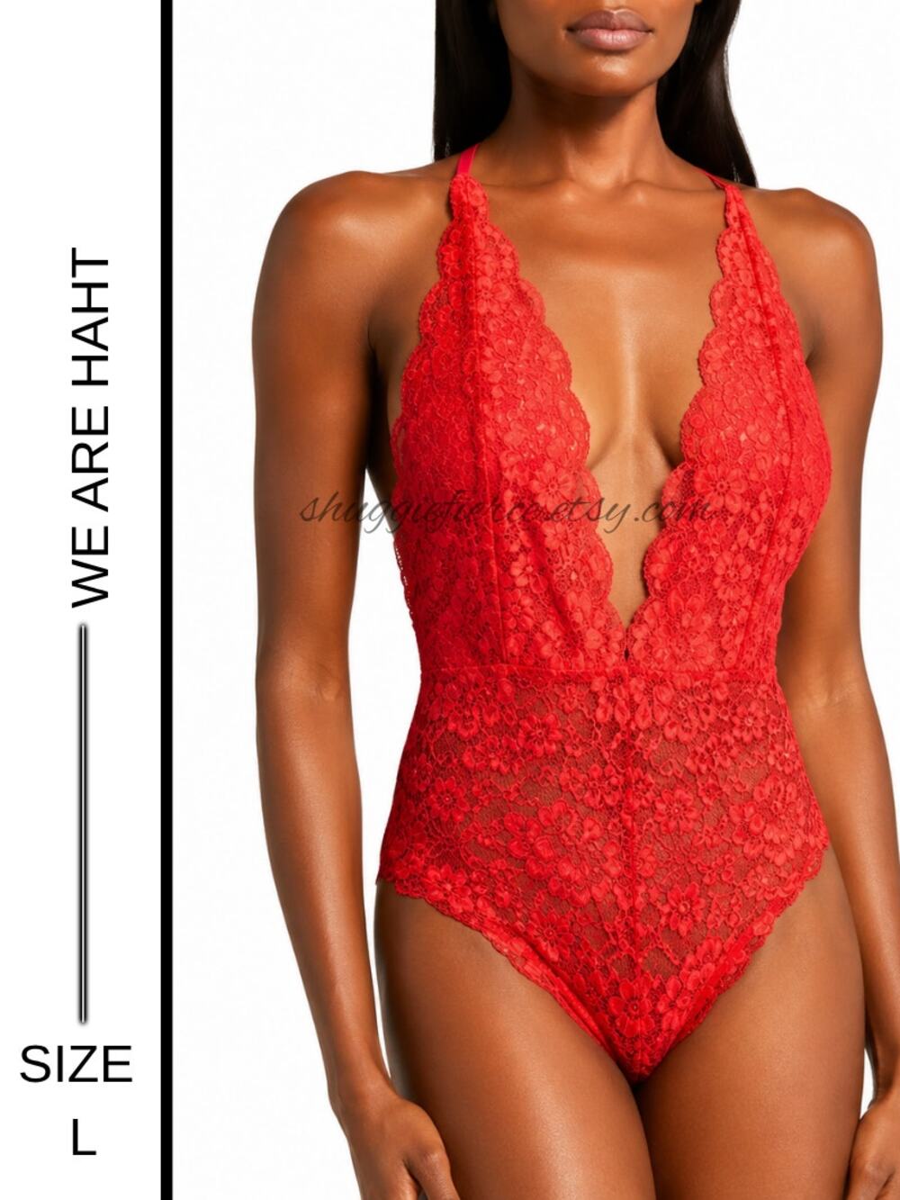 MSRP: $88 | ✨ We Are HAH x Free People Comin’ In HAHt Lace Bodysuit – Size L ✨